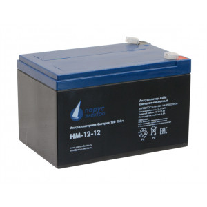 Парус-электро Аккумуляторная батарея для ИБП  HM-12-12 (AGM/12В/12,0Ач/клемма F2)