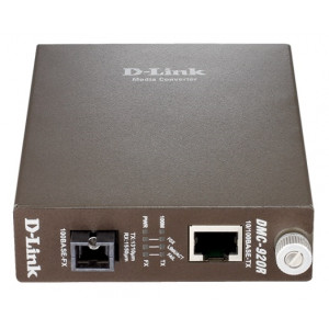 Медиаконвертер D-Link DMC-920R/B10A, WDM Media Converter with 1 10/100Base-TX port and 1 100Base-FX port.Up to 20km, single-mode Fiber, SC connector, Jumbo frame, Transmitting and Receiving w