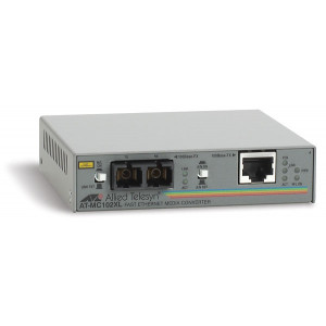 Медиаконвертер Allied Telesis 100TX (RJ-45) to 100FX (SC) Fast Ethernet media converter