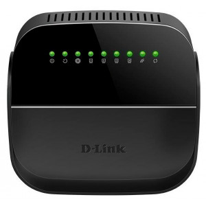 Маршрутизатор D-Link DSL-2640U/R1A, ADSL2+ Annex A Wireless N150 Router with Ethernet WAN support. 1 RJ-11 DSL port, 4 10/100Base-TX LAN ports, 802.11b/g/n compatible, 802.11n up to 150Mbps w