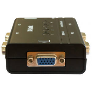 Переключатель D-Link DKVM-4K/B2B, 4-port KVM Switch with VGA and PS/2 ports.Control 4 computers from a single keyboard, monitor, mouse, Supports video resolutions up to 2048 x 1536, Switching